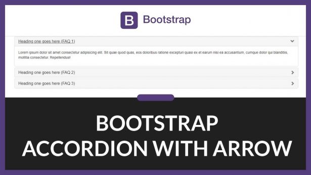 How to Create Bootstrap 4 Accordion with Arrow Up & Down in Laravel PHP  framework